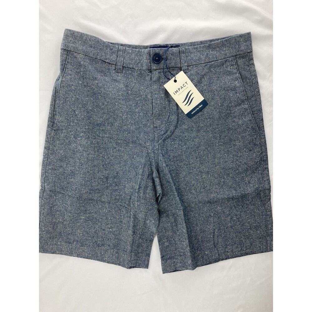 Impact Collection Mens Chino Shorts Size 30 Moonlit Ocean Blue New With Tags